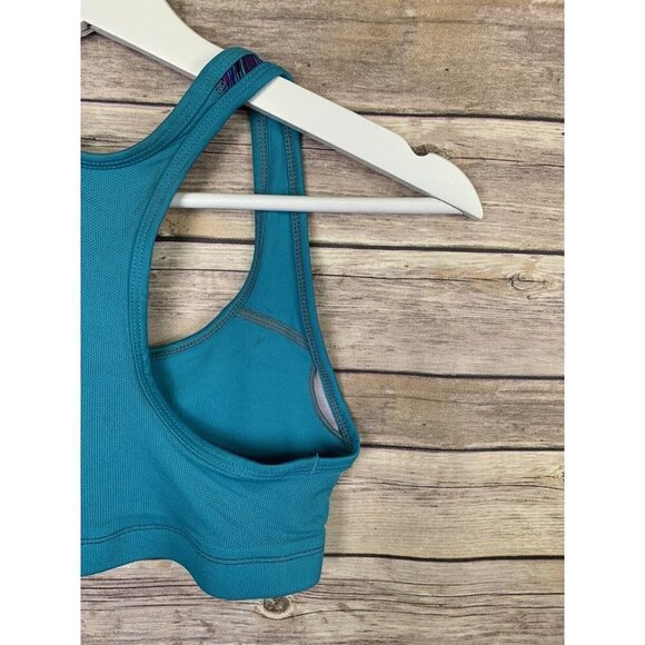 Champion NWT Womens XS Power Core Compression Sports Bra Removable Pads Teal - Picture 6 of 9